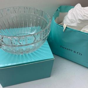 Photo of Large Tiffany Crystal Bowl In Original Box/Packing