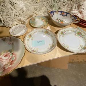 Photo of Lot of Assorted Vintage China Bowls and Plates