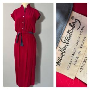 Photo of Vintage Silk Diane Von Furstenberg Dress