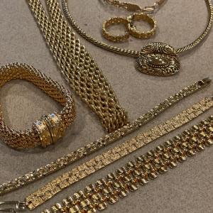 Photo of Large and in charge gold tone jewelry!