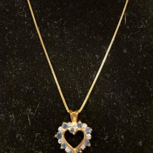 Photo of Heart shaped pendant stamped 925