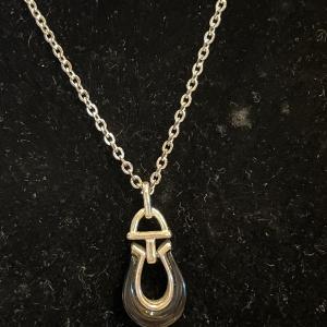 Photo of Black and silver tone Napier necklace and more
