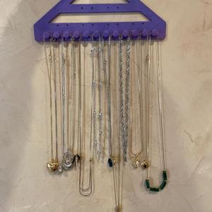 Photo of Jewelry hanger with necklaces