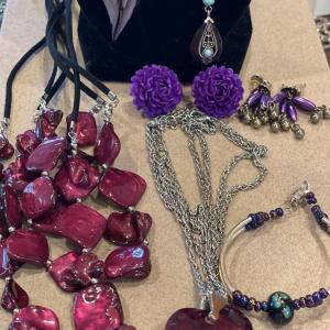 Photo of Purple jewelry items