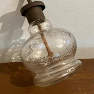 Photo of Antique Early Primitive Glass Handy Night Whale Oil Lamp 4.5"