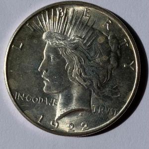 Photo of 1922 Peace Silver Dollar Coin
