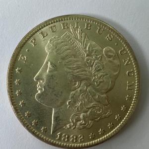 Photo of 1882 CC Morgan Silver Dollar Carson City Coin