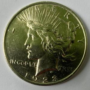 Photo of 1923 Peace Silver Dollar Coin