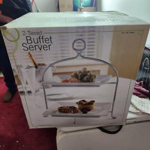 Photo of 2 Tier Buffet Server New in Box