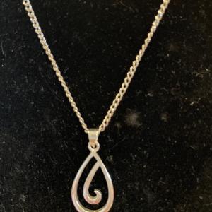 Photo of Sterling stamped pendant and bracelet