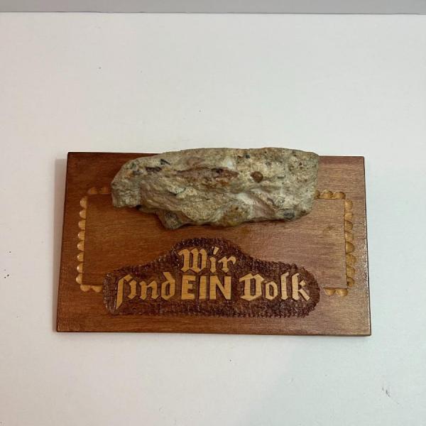 Photo of Real Piece of the BERLIN WALL Decor with Certificate (Wall Piece is 4.5" x 1.5")