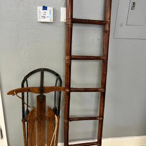 Photo of Bamboo Ladder and Antique sled