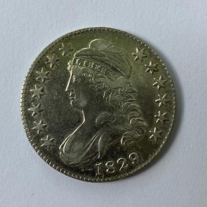 Photo of 1829 Capped Bust Half Dollar Silver Coin