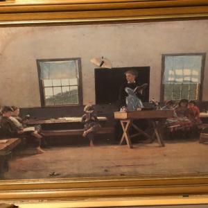 Photo of Framed Print/Reproduction of "The Country School" by Windslow Homer