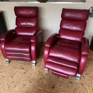 Photo of 2 Red Recliners