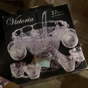 Photo of AS IS Victoria Punch Bowl Set