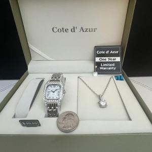 Photo of Cote d' Azur Ladies Quartz Watch,Necklace