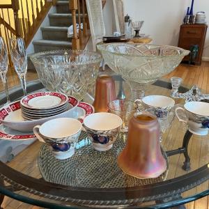 Photo of Misc Glassware Lot (table not included)