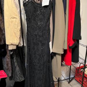 Photo of Black Beaded Formal Dress- size L