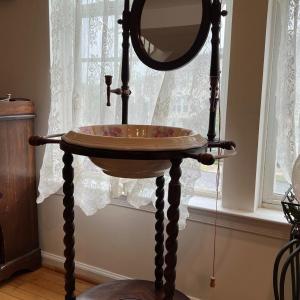 Photo of Antique Wash Basin Stand w/ Bowl (second floor)