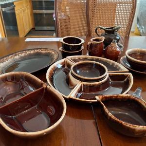 Photo of Brown Drip Stoneware Lot