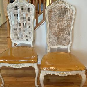 Photo of Set of Chairs- Gold Velvet Seats