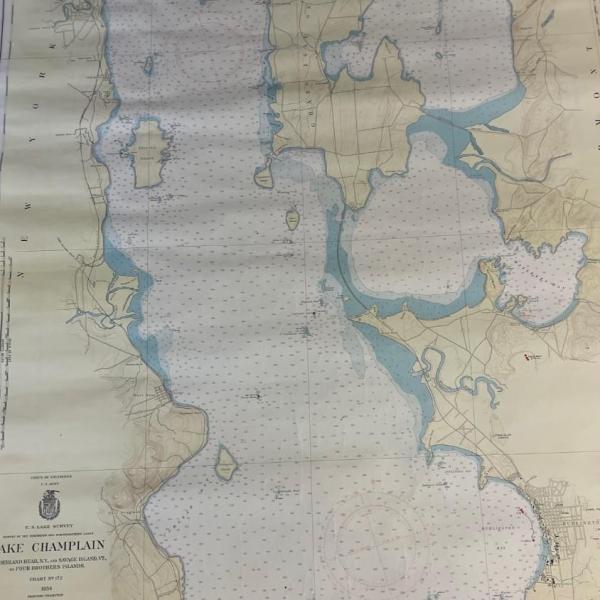 Photo of CHART: U.S LAKE SURVEYS/ LAKE CHAMPLAIN/ CUMBERLAND HEAD, NY and SAVAGE ISLAND, 