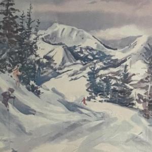 Photo of Cecile Johnson Little Reb Run at Deer Valley Watercolor