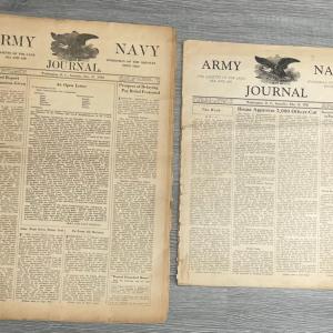 Photo of Newspaper: Two 1930s ARMY NAVY JOURNAL