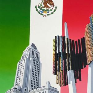 Photo of ARTIST: LAINE VAIGUR/ 500 Los Angeles + Bandera De Mexico/poster