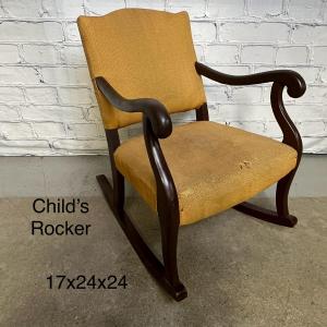 Photo of Wood Child's Rocking Chair - Mustard