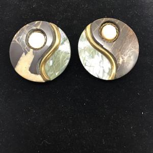 Photo of Brass circle designed earrings