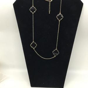 Photo of Oynx clover necklace