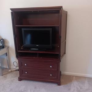 Photo of BEDROOM ARMOIRE WITH 26" SANYO TV