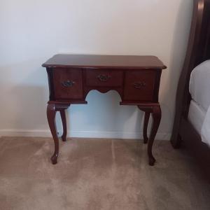 Photo of PETITE QUEEN ANNE STYLE 3 DRAWER VANITY OR DESK
