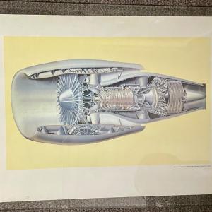Photo of Jet Engine Poster: GE CF6-6 High Bypass Turbofan (Quantity 2)