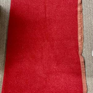Photo of Thick Wool Blanket burgundy color