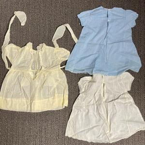 Photo of 3pc lot antique baby doll dresses