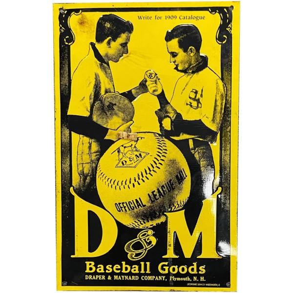 Photo of D & M Baseball Goods Advertising Sign