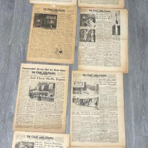 Photo of WW2 Collection Of The Stars And Stripes Newspapers Lot 1.