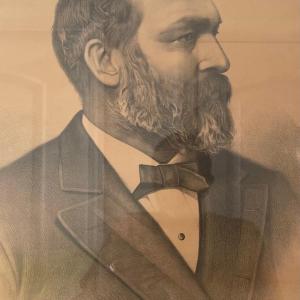 Photo of Litho, Currier & Ives style, James A. Garfield