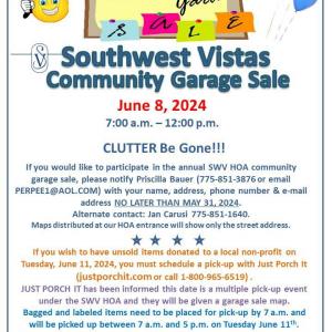 Photo of Southwest Vistas HOA Annual Community Yard Sale