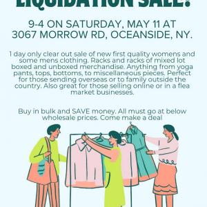 Photo of Massive Clothing Liquidation Sale!