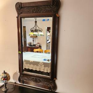 Photo of Vintage Beveled Mirror 27x53