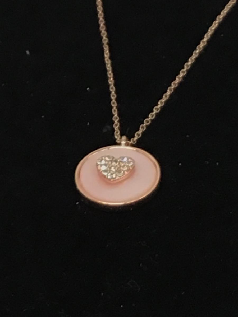Photo 2 of Rose gold heart pendant necklace