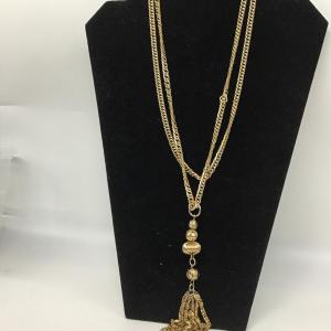 Photo of Monet gold tone statement Necklace