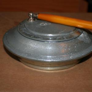 Photo of Metal Shaving Bowl with Mirrored Cover
