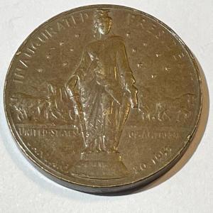 Photo of 1953 Dwight D. Eisenhower Inaugural Day Medal as Pictured.