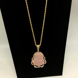 Photo of Big Buddha Necklace Pink Fashion Necklace