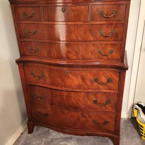 Photo of Lot #61 Beautiful Vintage Chest of Drawers - 1940's/30's - lots of storage
